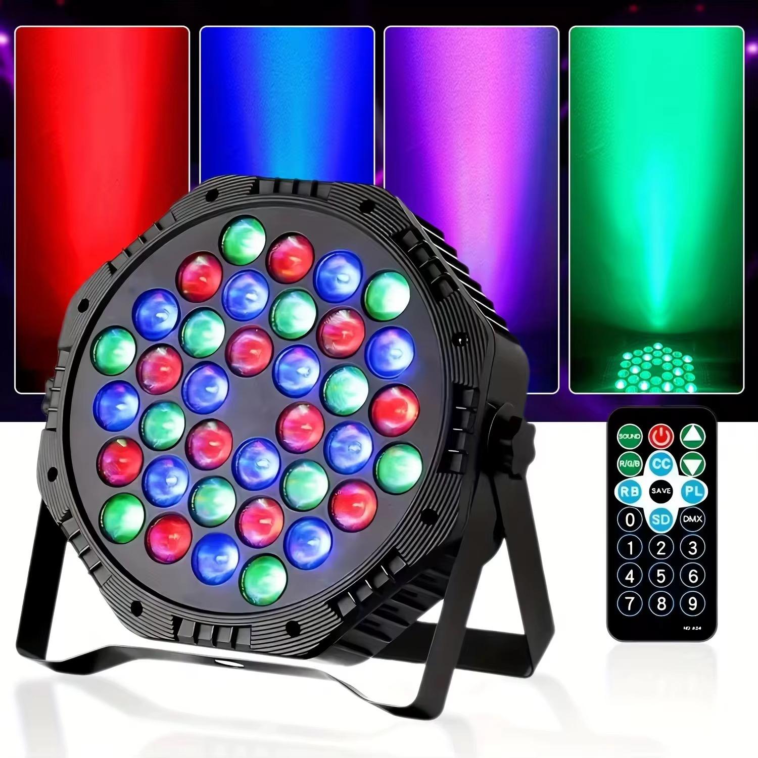 luz par light rítmica 36 led